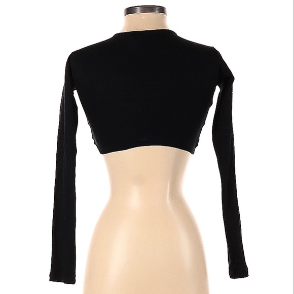 Motel Rocks Twist Black Crop Top - Picture 2 of 3